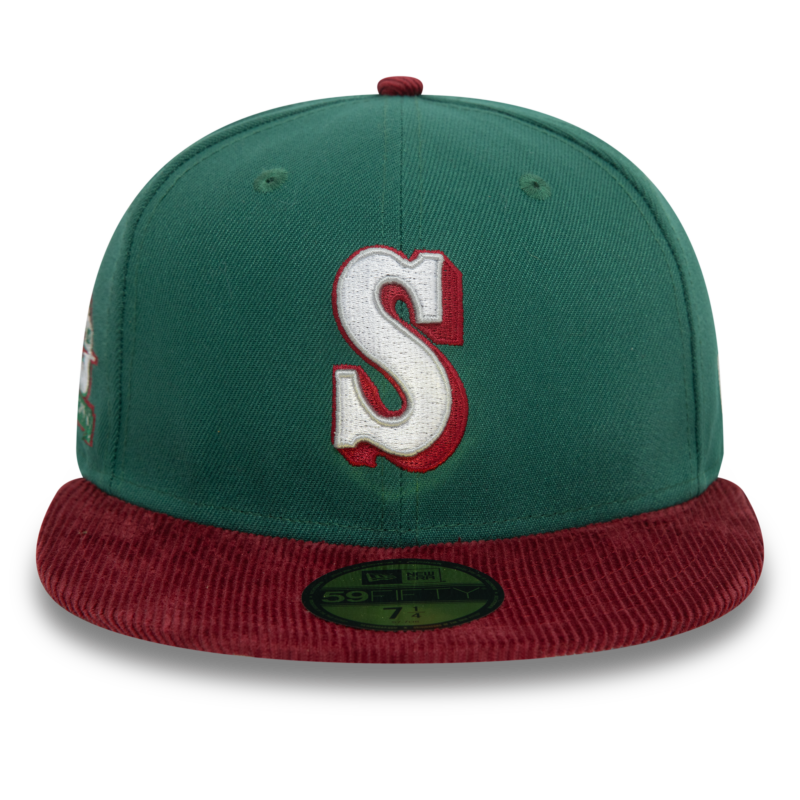 כובע קורדרוי 59FIFTY עם לוגו SEATTLE MARINERS