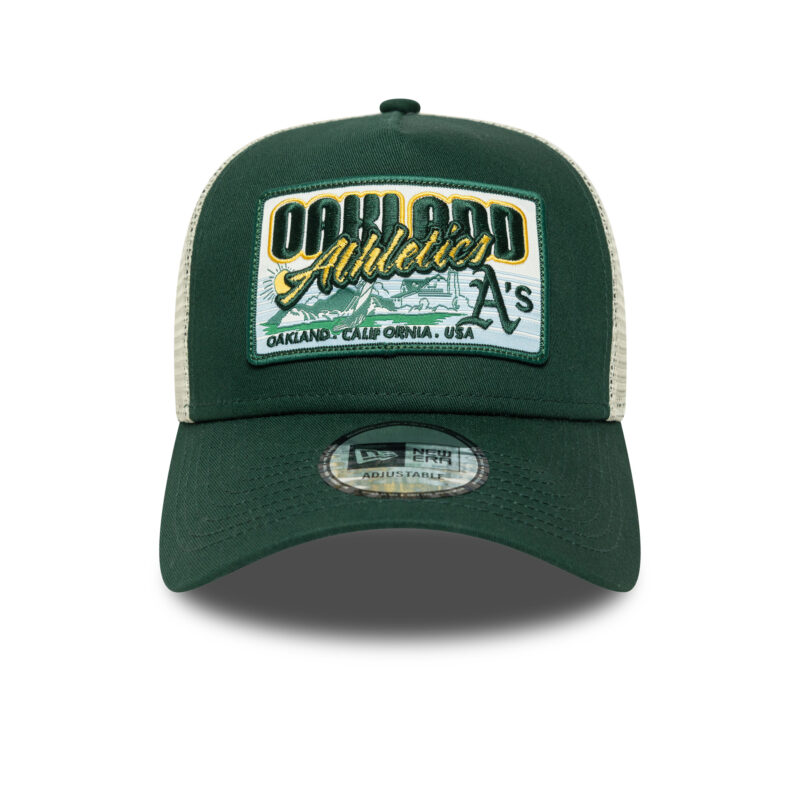 כובע רשת TRUCKER עם לוגו OAKLAND ATHLETICS