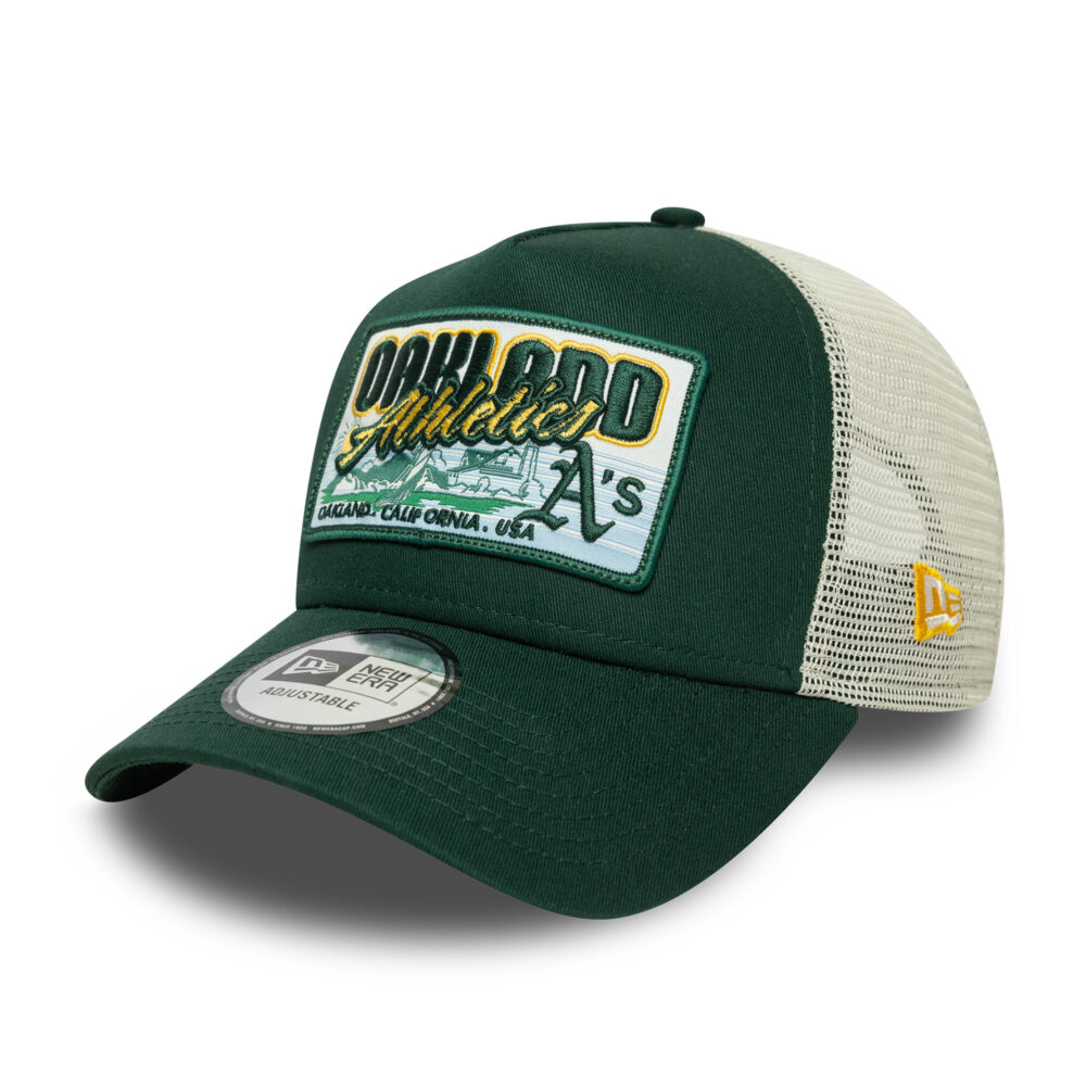 כובע רשת TRUCKER עם לוגו OAKLAND ATHLETICS