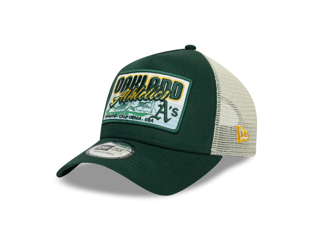 כובע רשת TRUCKER עם לוגו OAKLAND ATHLETICS