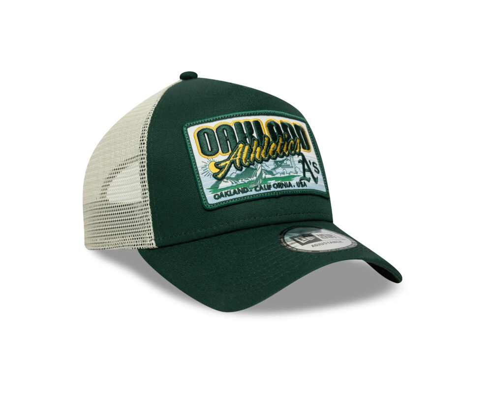 כובע רשת TRUCKER עם לוגו OAKLAND ATHLETICS