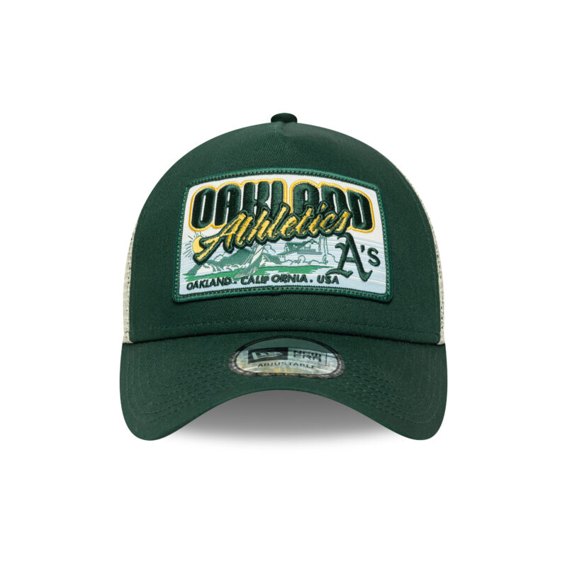 כובע רשת TRUCKER עם לוגו OAKLAND ATHLETICS