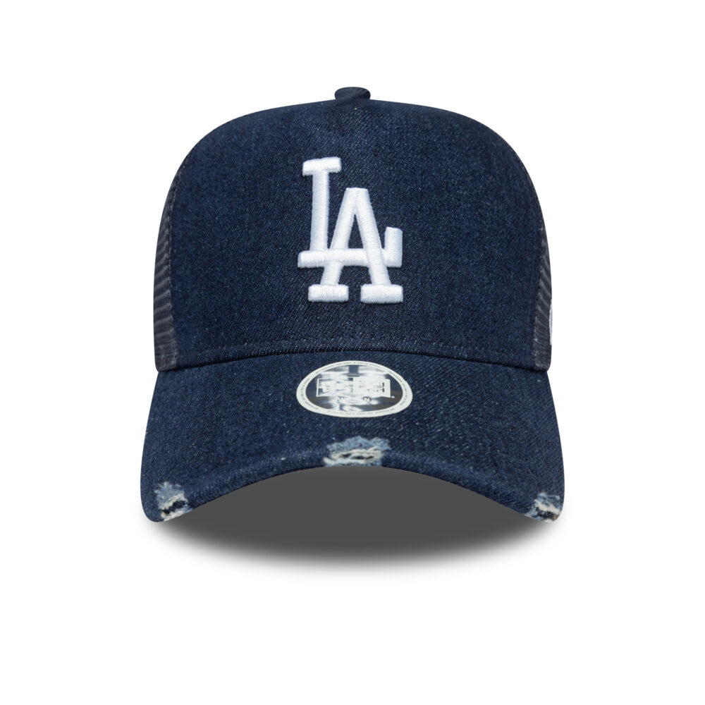 כובע רשת ג'ינס TRUCKER עם לוגו LOS ANGELES DODGERS