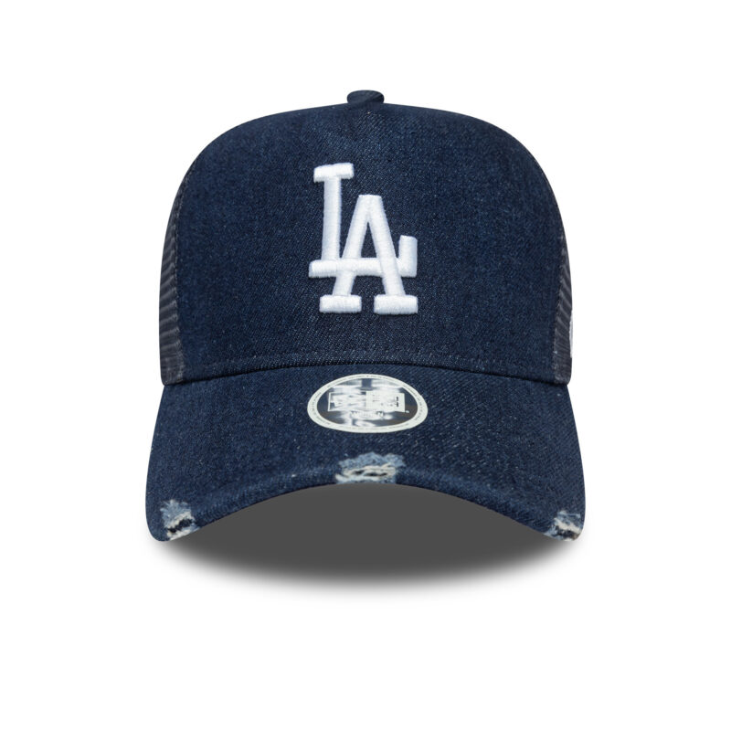 כובע רשת ג’ינס TRUCKER עם לוגו LOS ANGELES DODGERS