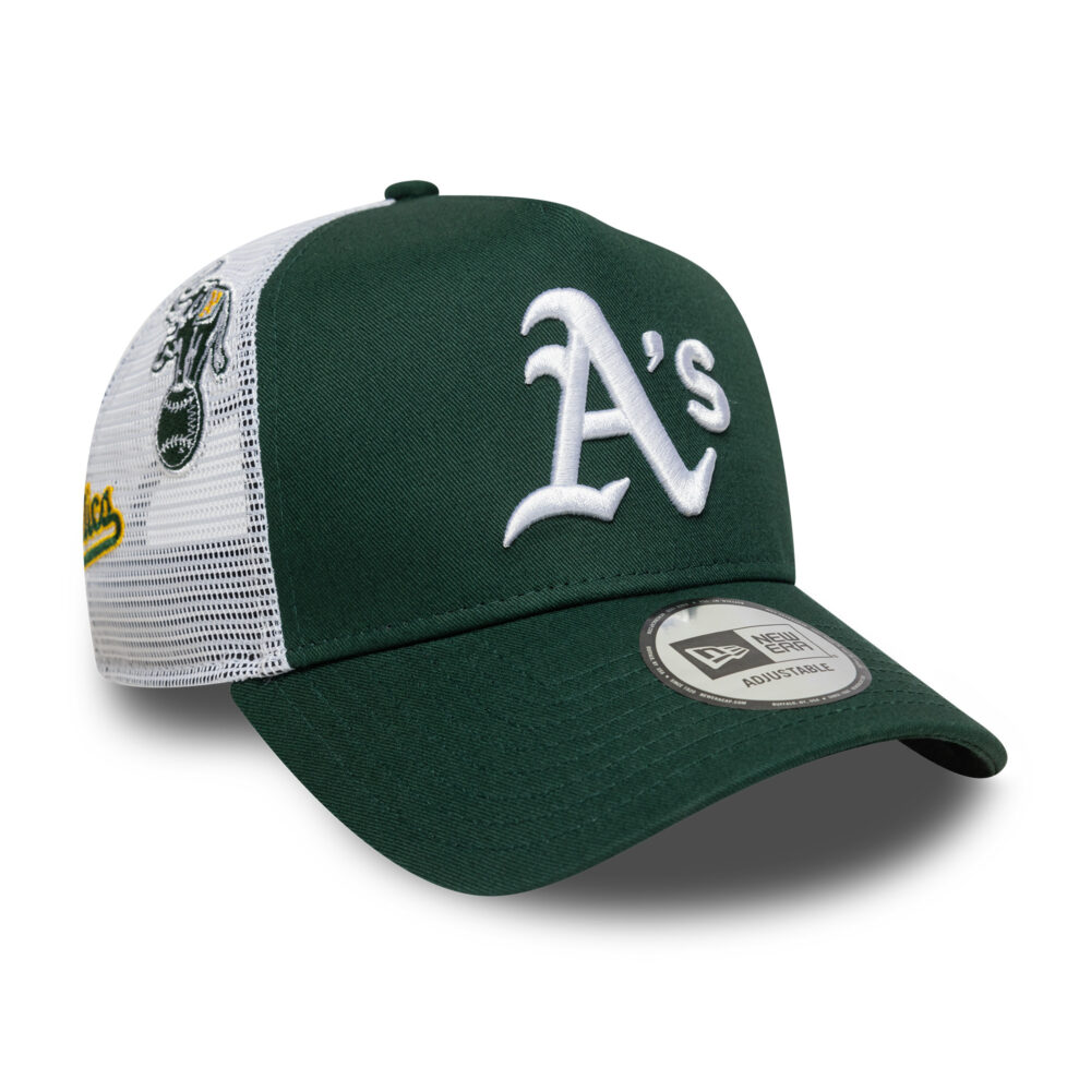 כובע רשת TRUCKER עם לוגו OAKLAND ATHLETICS