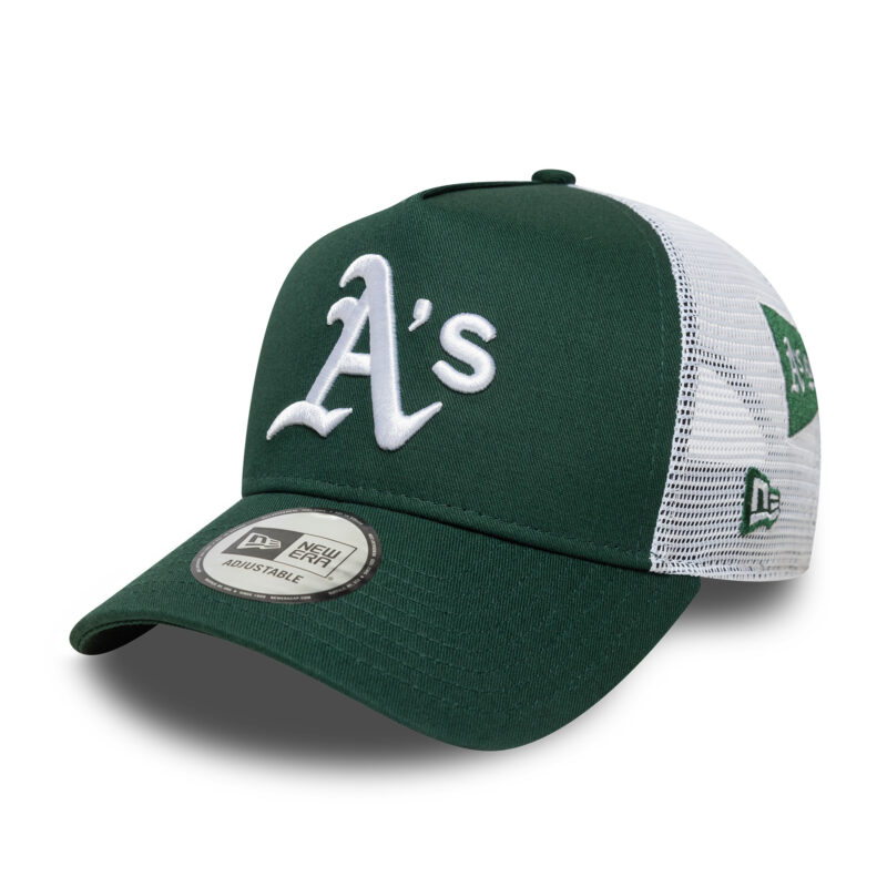 כובע רשת TRUCKER עם לוגו OAKLAND ATHLETICS