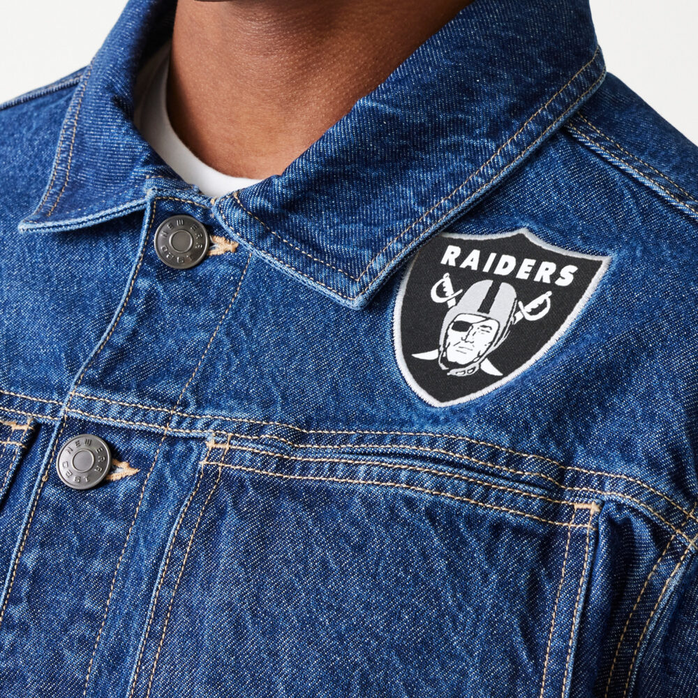 ג'קט ג'ינס עם לוגו LAS VEGAS RAIDERS