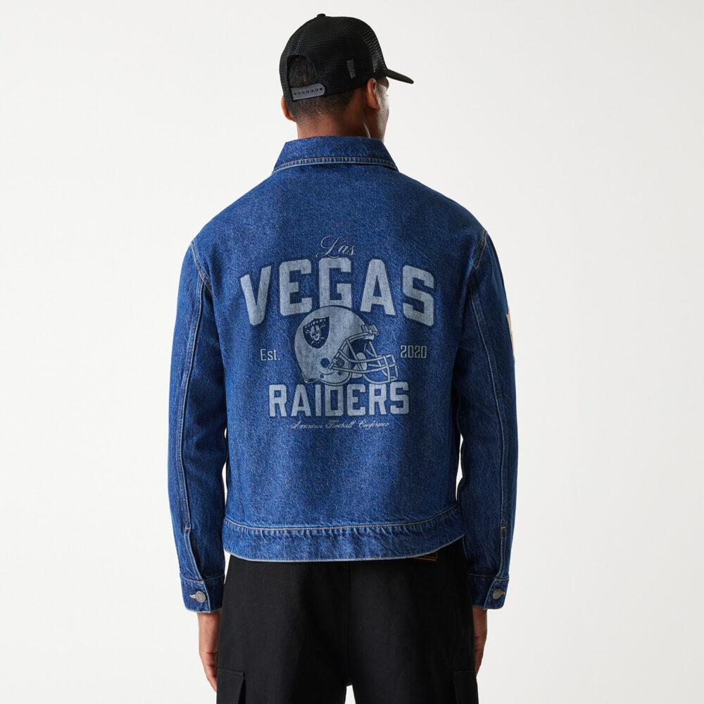ג'קט ג'ינס עם לוגו LAS VEGAS RAIDERS