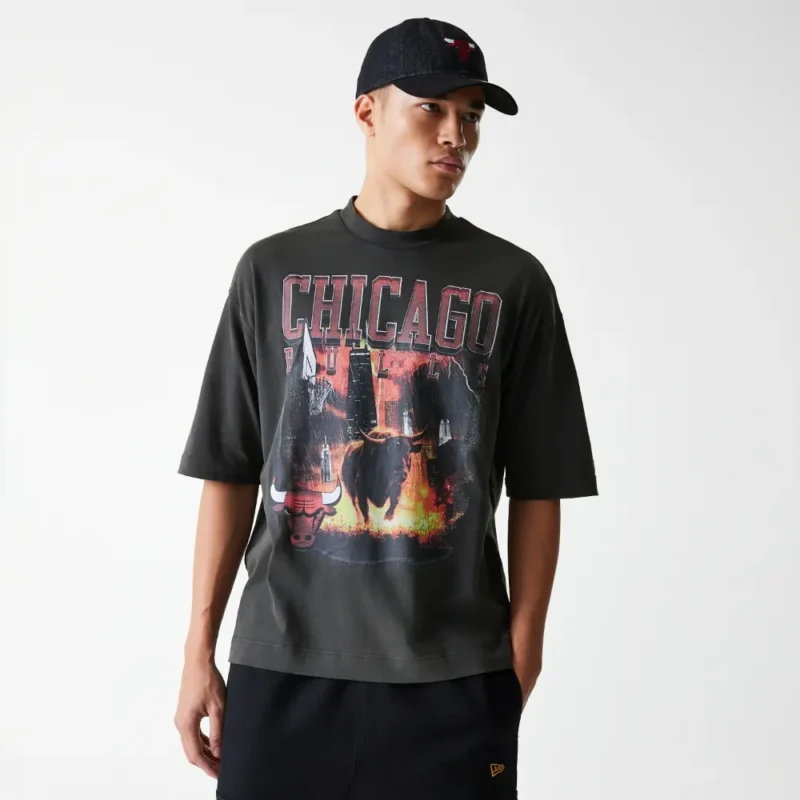 חולצת טי שירט שרוול קצר CHICAGO BULLS