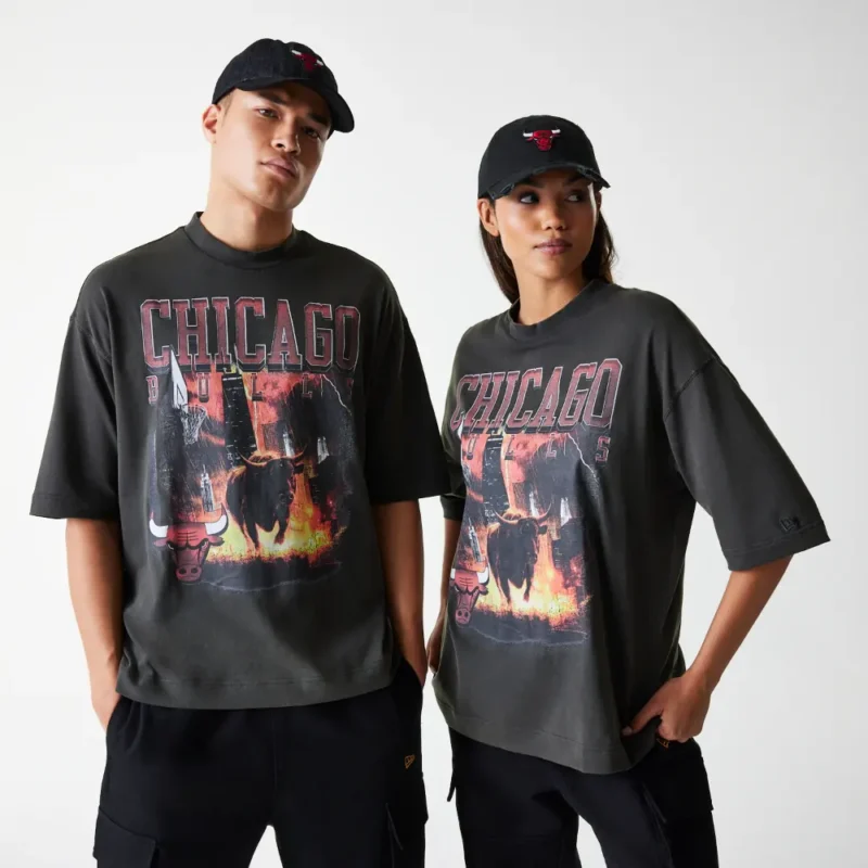 חולצת טי שירט שרוול קצר CHICAGO BULLS