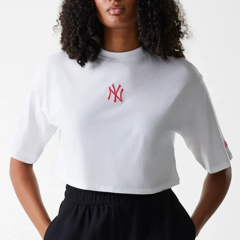 חולצת טי שירט שרוול קצר לנשים NEW YORK YANKEES