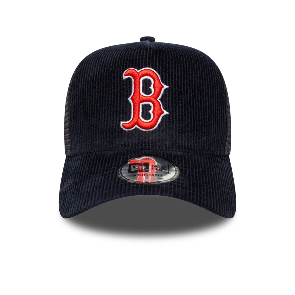כובע רשת קורדרוי TRUCKER עם לוגו BOSTON RED SOX