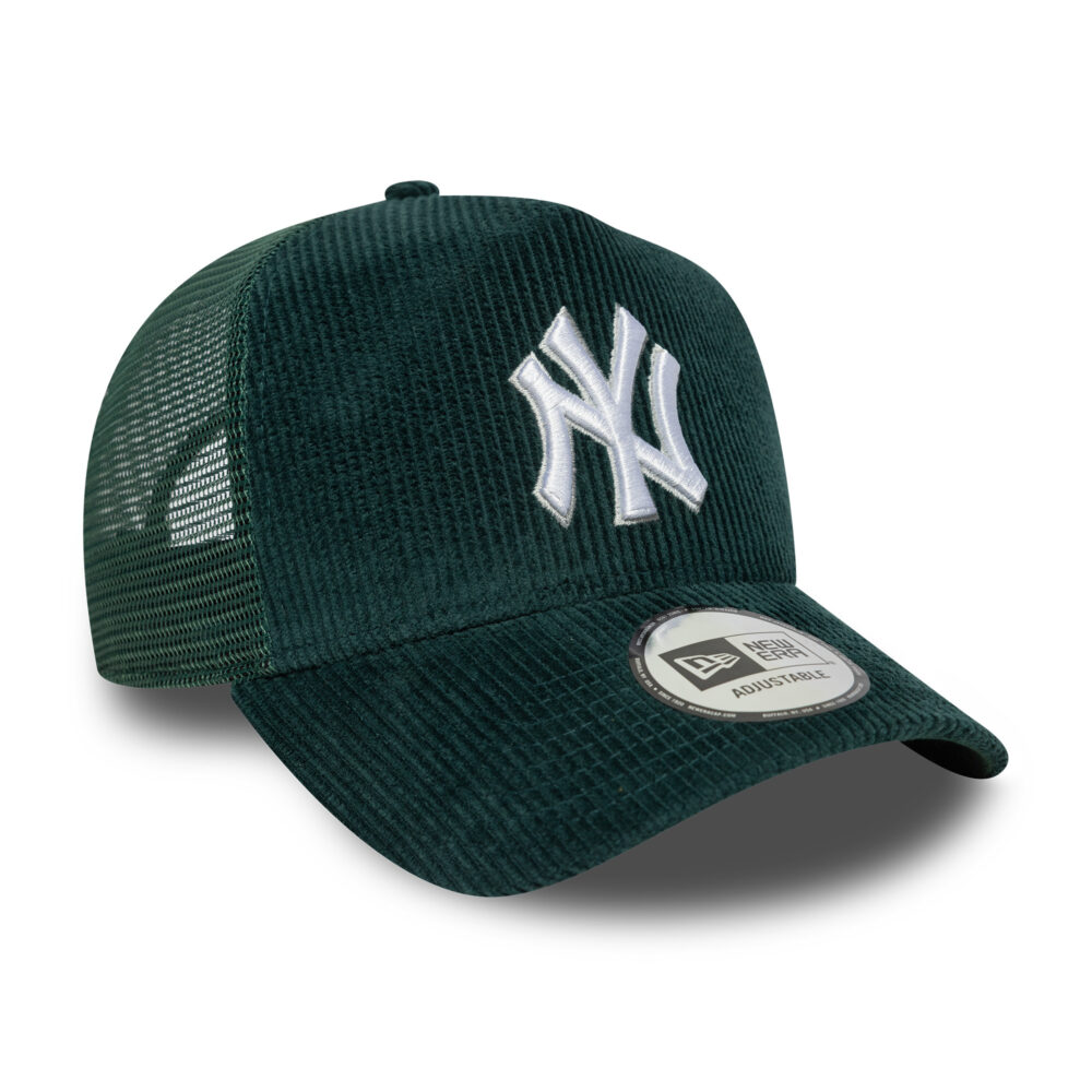 כובע רשת קורדרוי TRUCKER עם לוגו NEW YORK YANKEES