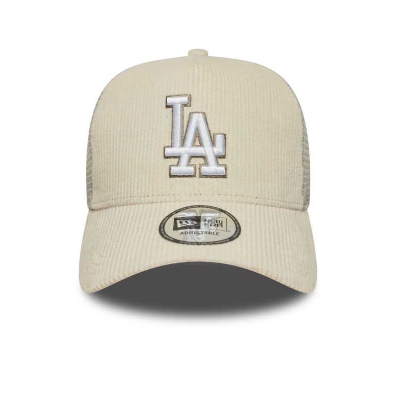כובע רשת קורדרוי TRUCKER עם לוגו LOS ANGELES DODGERS