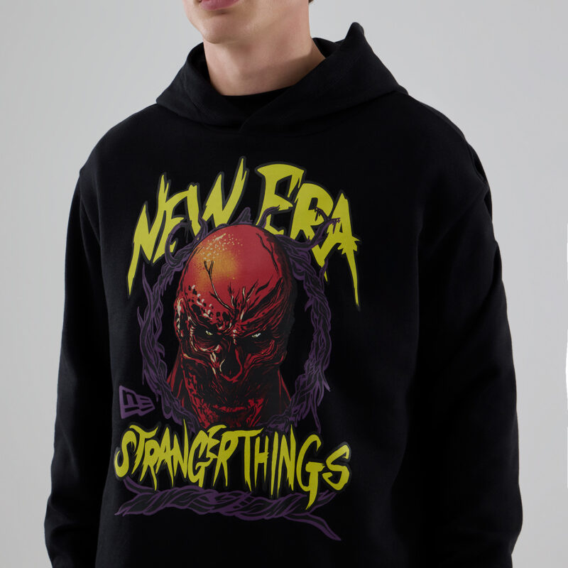 STRANGER THINGS BB OS HOODY STRTHIN  BLK
