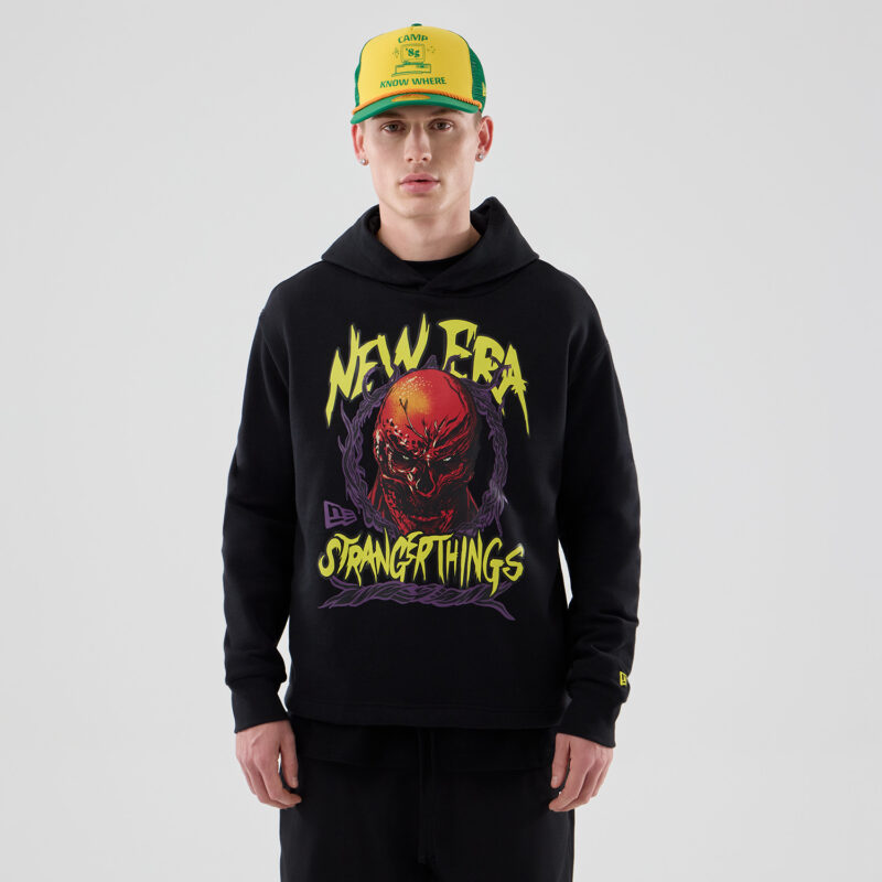 STRANGER THINGS BB OS HOODY STRTHIN  BLK